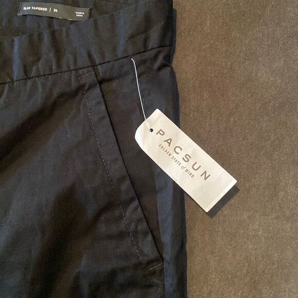 Pacsun Women’s Slim Tapered Pant Black 100% Cotton Size 36 NWT - Picture 3 of 11